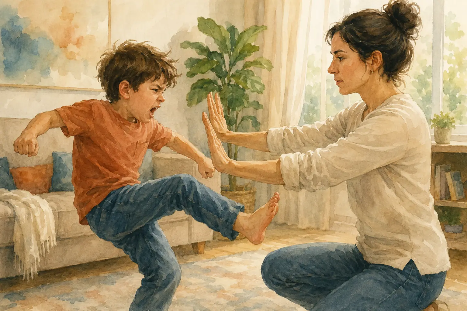 Mio figlio mi colpisce quando è arrabbiato: fermare l’aggressione senza restituire aggressività